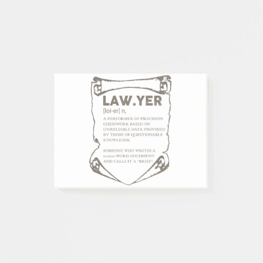 Rechtsanwalt Post-it Klebezettel (Vorderseite)
