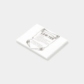 Rechtsanwalt Post-it Klebezettel (angewinkelt)