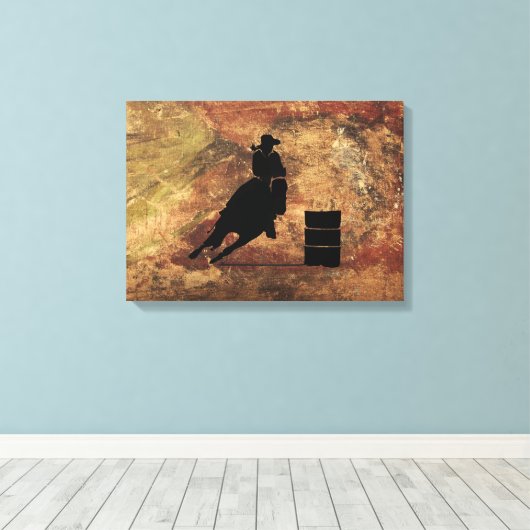 Rechtsanwalt Racing Girl Silhouette Wir haben Grun Leinwanddruck (Insitu (Holzboden))