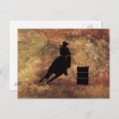 Rechtsanwalt Racing Girl Silhouette Wir haben Grun Postkarte (Vorne/Hinten)