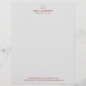 Rechtsanwalt-Rechtsanwalt an der Briefbogen (Vorderseite)