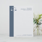Rechtsanwalt/Rechtsanwalt - blauer Briefkopf (Stehend Vorderseite)