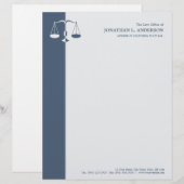 Rechtsanwalt/Rechtsanwalt - blauer Briefkopf (Vorne/Hinten)