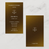 Rechtsanwalt - Rechtsanwalt Elegante Visitenkarte (Vorne/Hinten)