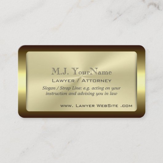 Rechtsanwalt/Rechtsanwalt gerahmter Visitenkarte (Vorderseite)