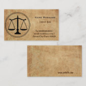 Rechtsanwalt, Rechtsanwalt, Sozietät Visitenkarte (Vorne/Hinten)