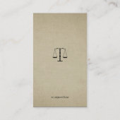 Rechtsanwalt | Rechtsanwalt Visitenkarte (Rückseite)