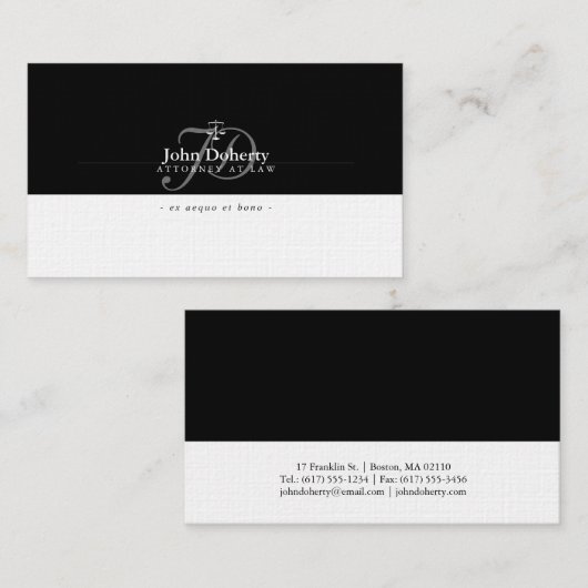 Rechtsanwalt | Rechtsanwalt Visitenkarte (Vorne/Hinten)