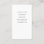 Rechtsanwalt | Rechtsanwältin | Court Gavel Logo Terminkarte (Rückseite)