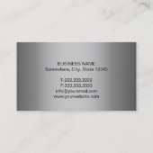 Rechtsanwalt-Rechtsanwalts-elegantes modernes Visitenkarte (Rückseite)