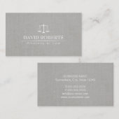 Rechtsanwalt-Rechtsanwalts-Skala des Visitenkarte (Vorne/Hinten)