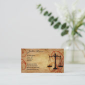 Rechtsanwalt-Rechtsanwalts-Vintage Geschäfts-Karte Visitenkarte (Stehend Vorderseite)