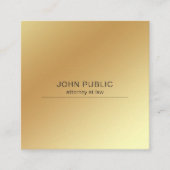 Rechtsanwalt Rechtsanwaltsbüro-am eleganten Quadratische Visitenkarte (Vorderseite)