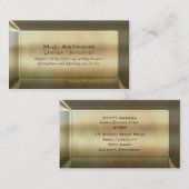 Rechtsanwalt-/Rechtsanwaltsluxus Goldeffekt Visitenkarte (Vorne/Hinten)