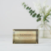 Rechtsanwalt-/Rechtsanwaltsluxus Goldeffekt Visitenkarte (Stehend Vorderseite)