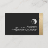 Rechtsanwalt Rechtsgesetz kühne Black Gold Visitenkarte (Rückseite)