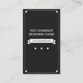 Rechtsanwalt - Retro Hallo, mein Name ist Visitenkarte (Rückseite)