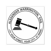 Rechtsanwalt Richter Gavel Rechtsanwalt Anschrift Permastempel (Design)