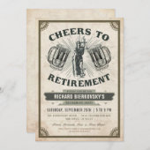 Rechtsanwalt-/Richter-Ruhestands-Party Einladung - (Vorne/Hinten)