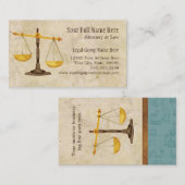 Rechtsanwalt Richter-Symbol Visitenkarte (Vorne/Hinten)