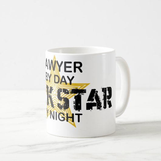 Rechtsanwalt-Rockstar bis zum Nacht Kaffeetasse (VorderseiteRechts)