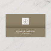 Rechtsanwalt | Scales of Justice Gold Visitenkarte (Vorderseite)