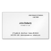 Rechtsanwalt | Schlicht Magnetische Visitenkarte (Vorderseite)