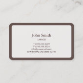 Rechtsanwalt Schlichte Rundecke Visitenkarte (Rückseite)