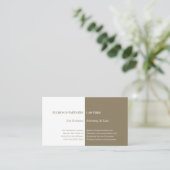 Rechtsanwalt | Schlichtes Gold Visitenkarte (Stehend Vorderseite)