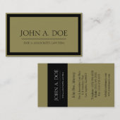 Rechtsanwalt Schwarz/Antigoldene Grenze Visitenkarte (Vorne/Hinten)