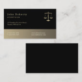 Rechtsanwalt | Schwarzes Gold Visitenkarte (Vorne/Hinten)