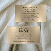 Rechtsanwalt Shiny Gold & Silver Business Card Visitenkarte