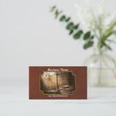 Rechtsanwalt - Skala - ausgeglichenes Gesetz Visitenkarte (Stehend Vorderseite)