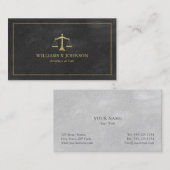 Rechtsanwalt-Skalen Rechtsanwalts des Visitenkarte (Vorne/Hinten)