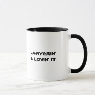 Rechtsanwalt-Tasse: Lawyerin u. Lovin es Tasse