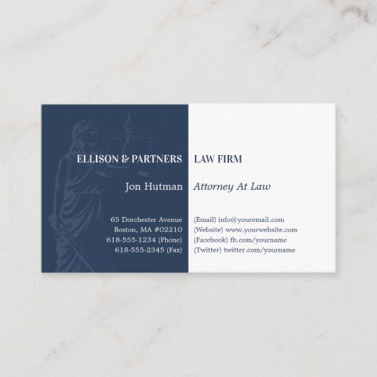 Rechtsanwalt | Themas Beruflich Visitenkarte (Vorderseite)