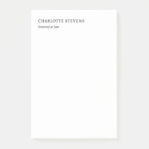 Rechtsanwalt Trendig Minimalistisch Elegant Einfac Post-it Klebezettel