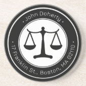 Rechtsanwalt | Umfang der Justiz Getränkeuntersetzer (Vorne)