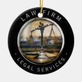 Rechtsanwalt | Umfang der Justiz Keramik Ornament (Vorne)