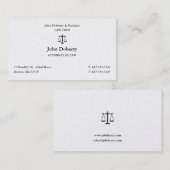 Rechtsanwalt | Umfang der Justiz Visitenkarte (Vorne/Hinten)