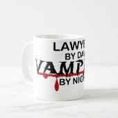 Rechtsanwalt-Vampir bis zum Nacht Kaffeetasse (Vorderseite Links)