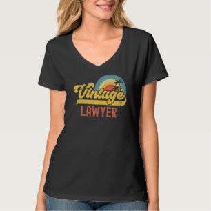 Rechtsanwalt Vintag Sunset Professionals Retro Job T-Shirt