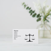 Rechtsanwalt Visitenkarte (Stehend Vorderseite)