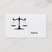 Rechtsanwalt Visitenkarte (Rückseite)