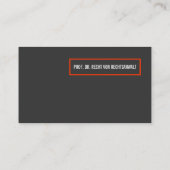 Rechtsanwalt Visitenkarte (Rückseite)