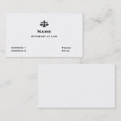 Rechtsanwalt-Visitenkarte 1 Visitenkarte (Vorne/Hinten)