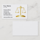 Rechtsanwalt-Visitenkarte Visitenkarte (Vorne/Hinten)