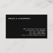 Rechtsanwalt - Visitenkarten Visitenkarte (Rückseite)