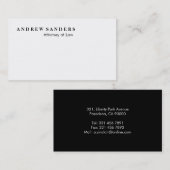 Rechtsanwalt - Visitenkarten Visitenkarte (Vorne/Hinten)