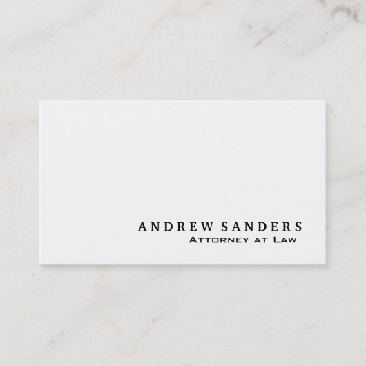 Rechtsanwalt - Visitenkarten Visitenkarte (Vorderseite)